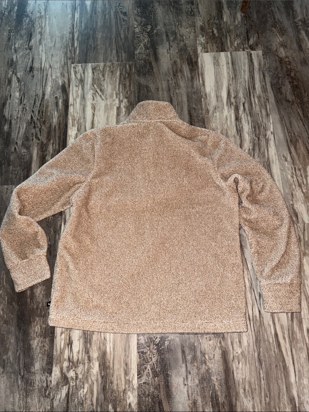 Women’s Eddie Bauer pullover fleece top size medium tan beige warm cozy camping - Picture 2 of 14